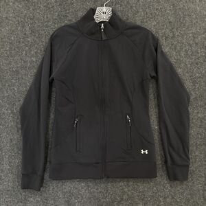 Under Armour Jacket Women's Small Black AllSeasonGear Full Zip Athletic Stretch